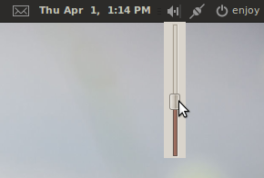 volume slider