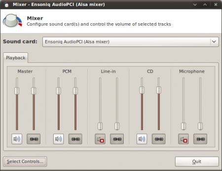 pulseaudio mixer